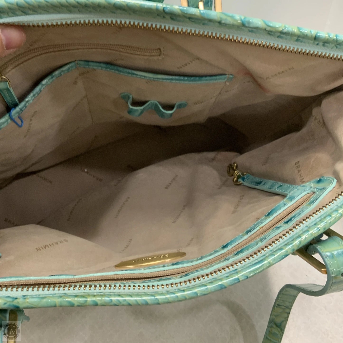 Handbag Designer By Brahmin, Size: Large