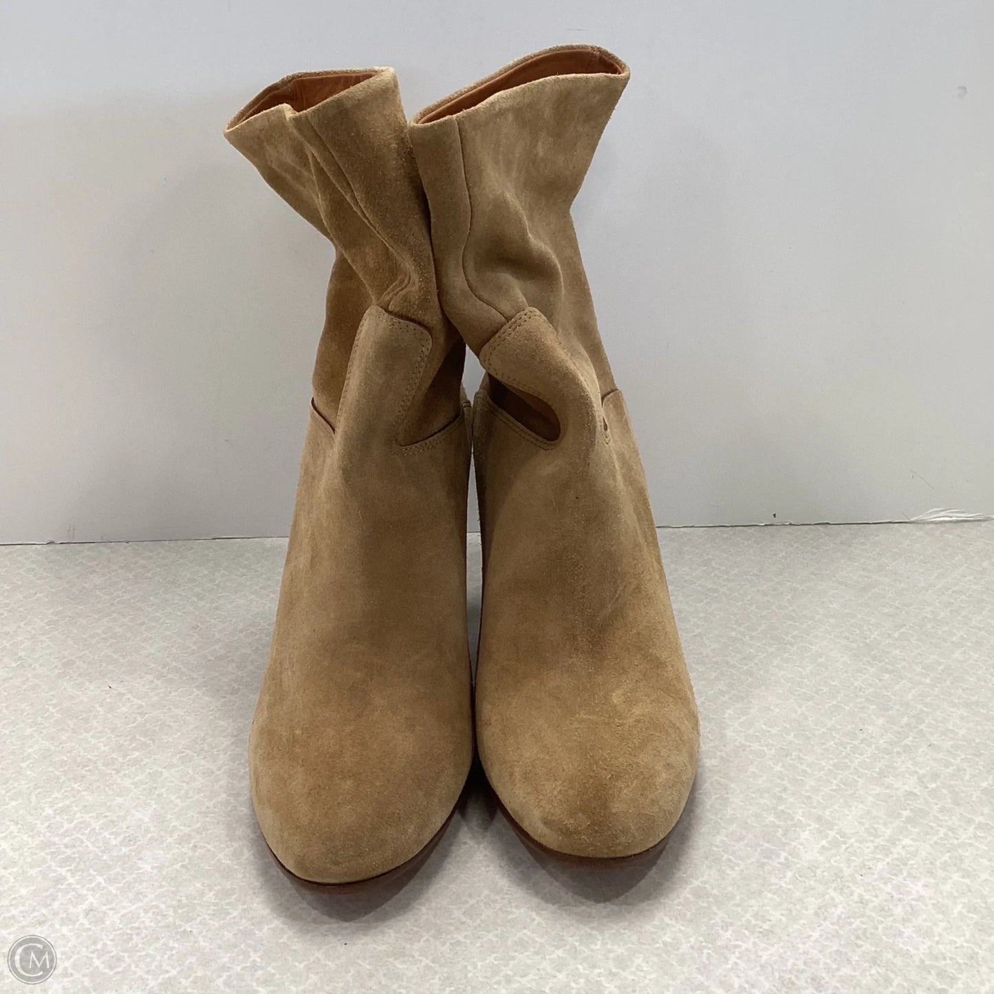 Boots Ankle Heels By Polo Ralph Lauren In Brown, Size: 9