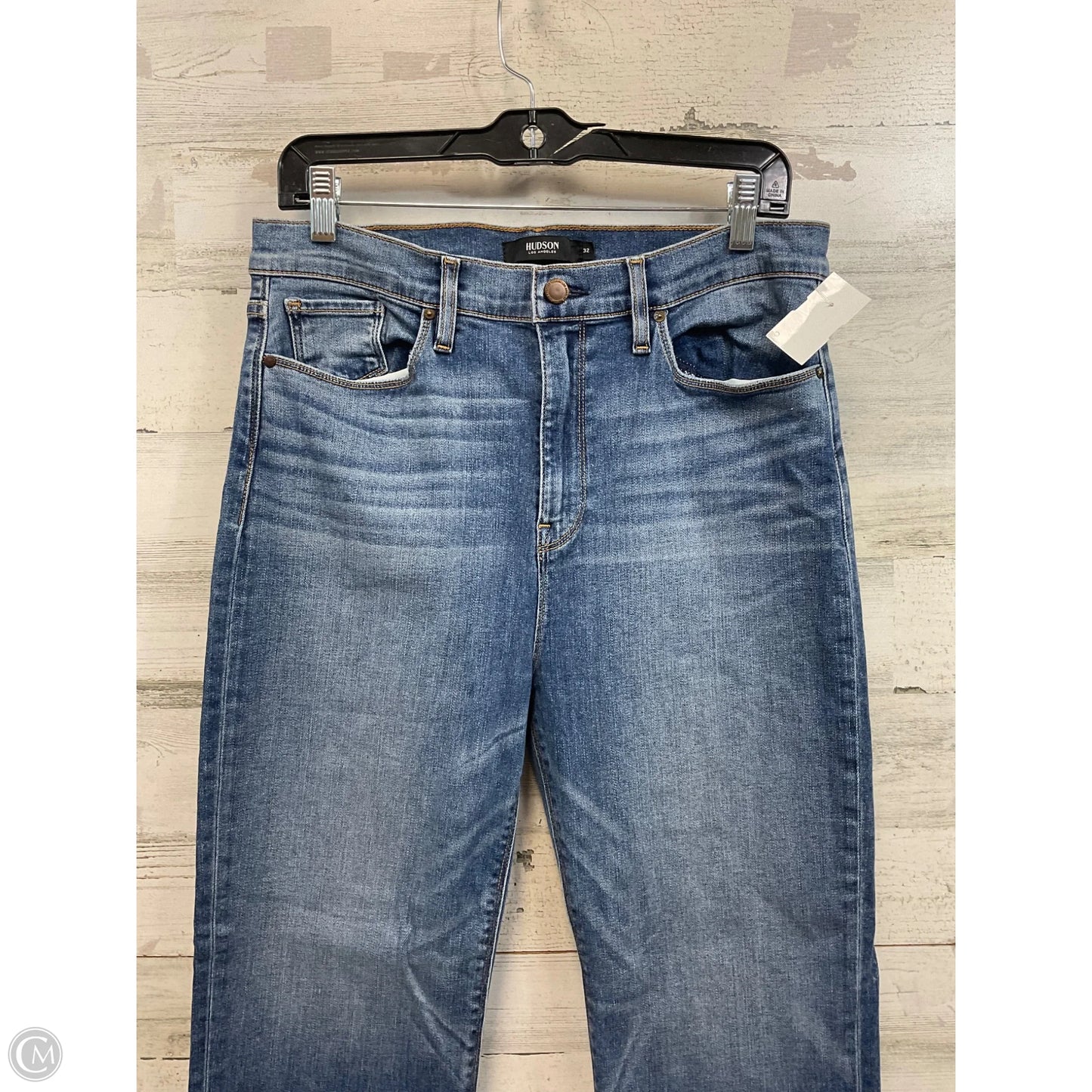 Jeans Boot Cut By Hudson In Blue Denim, Size: 14