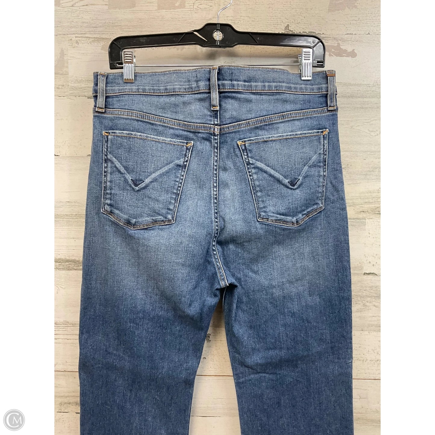 Jeans Boot Cut By Hudson In Blue Denim, Size: 14