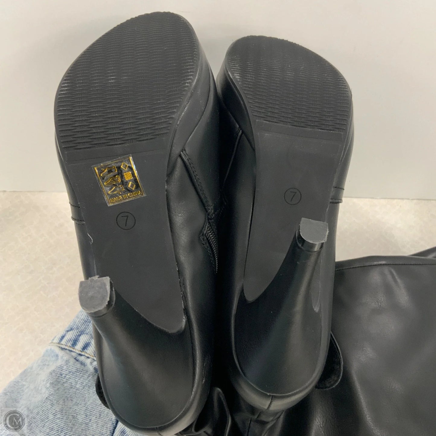 Boots Knee Heels By Dream Pairs In Black, Size: 7