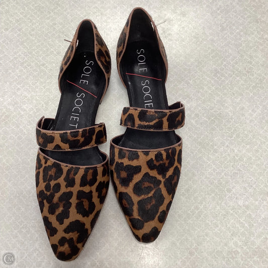 Shoes Flats By Sole Society In Animal Print, Size: 7.5