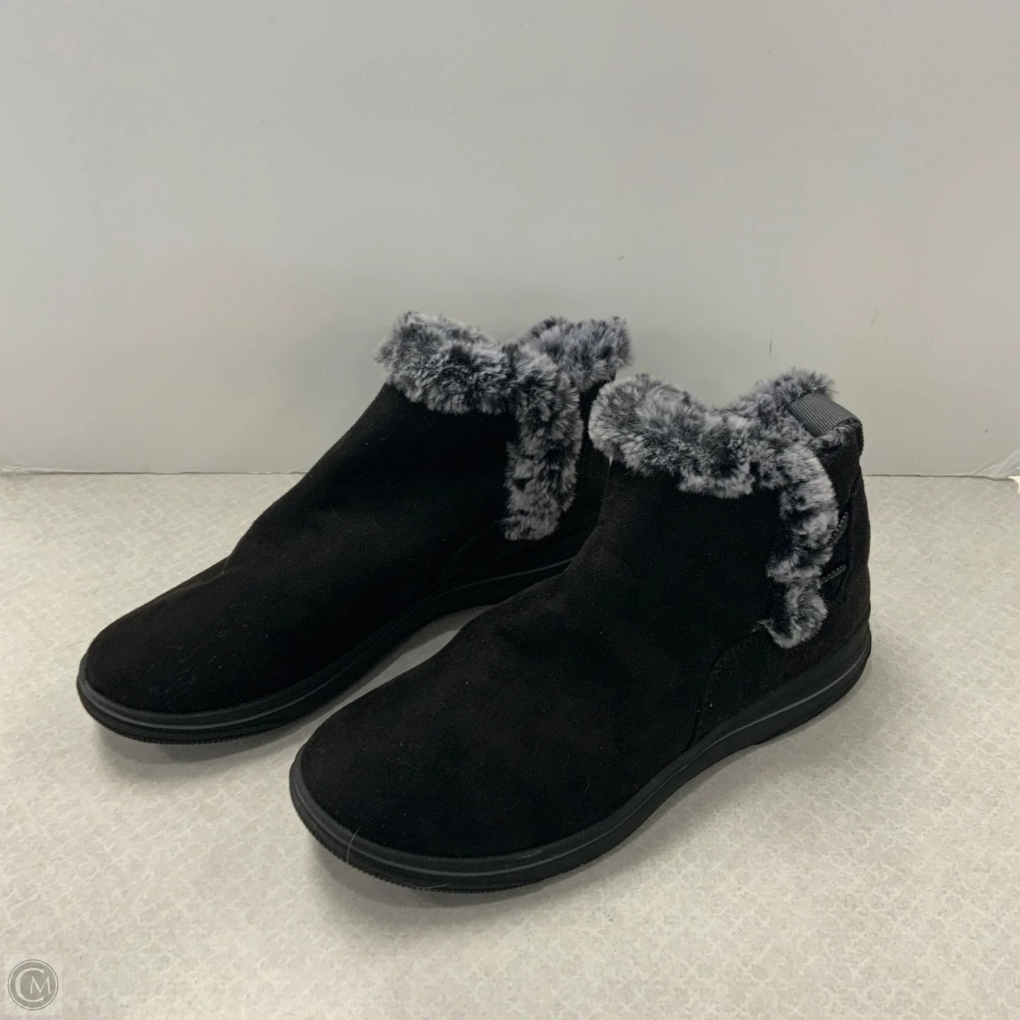 Boots Ankle Flats By Clarks In Black, Size: 9.5