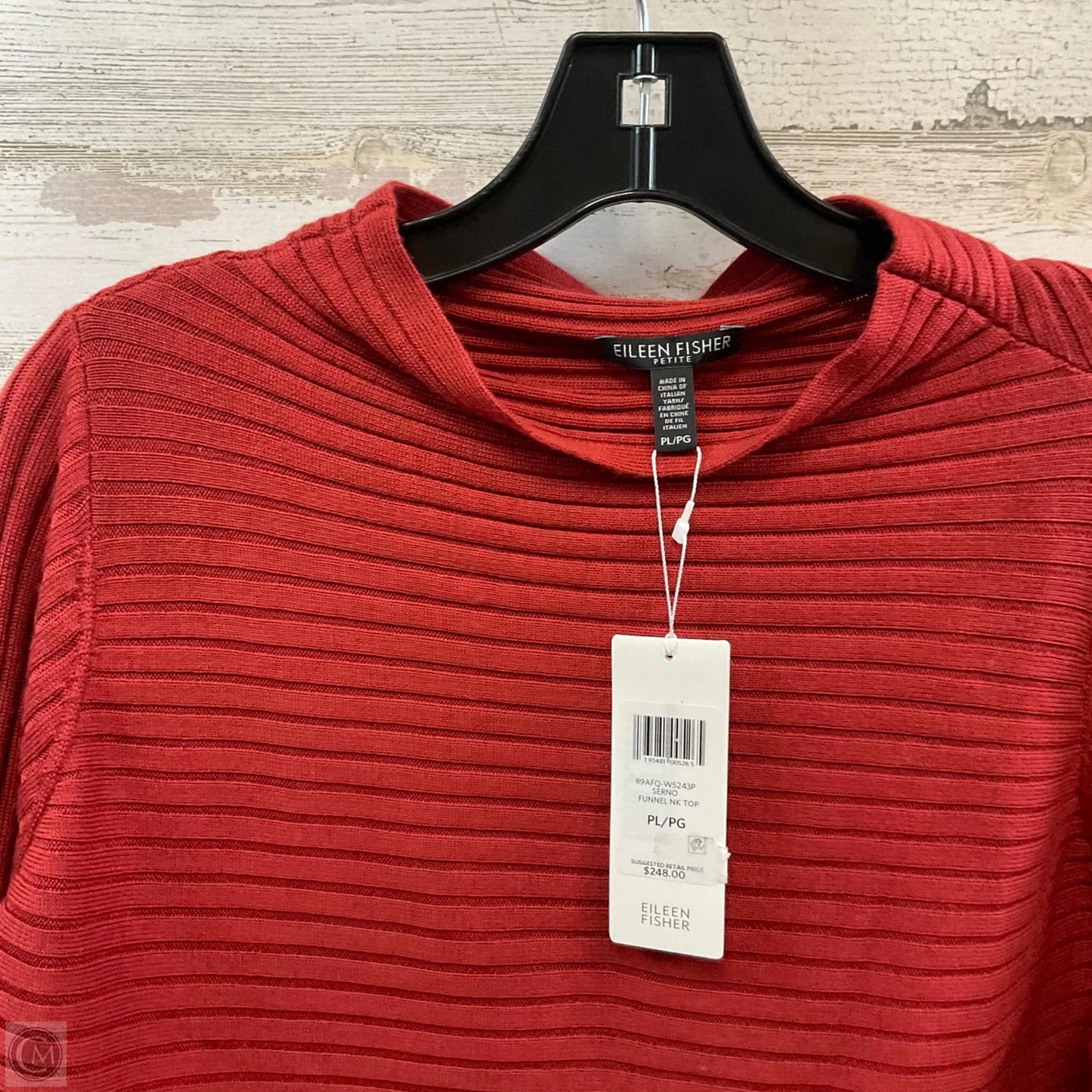 Sweater By Eileen Fisher In Orange, Size: L petite