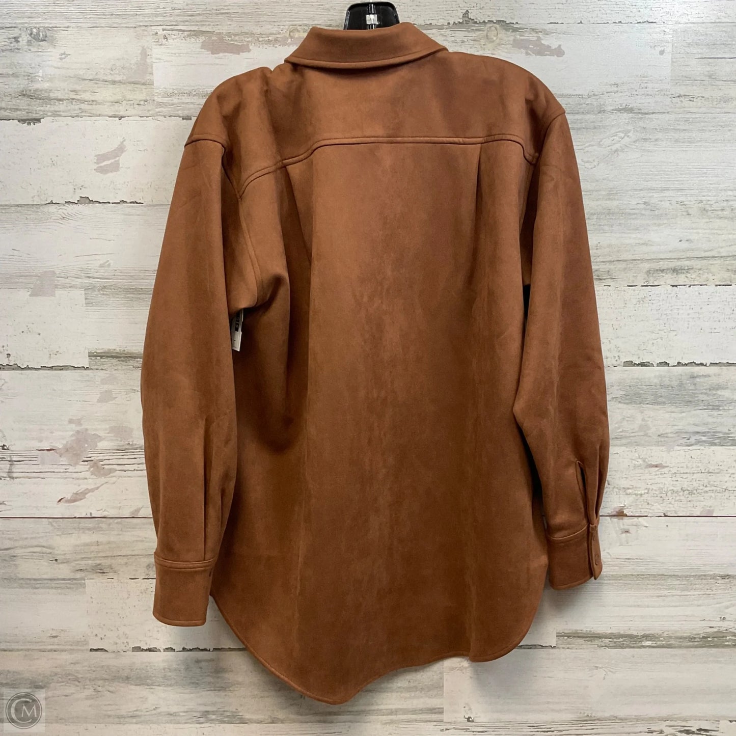 Blouse Long Sleeve By Loft In Brown, Size: S