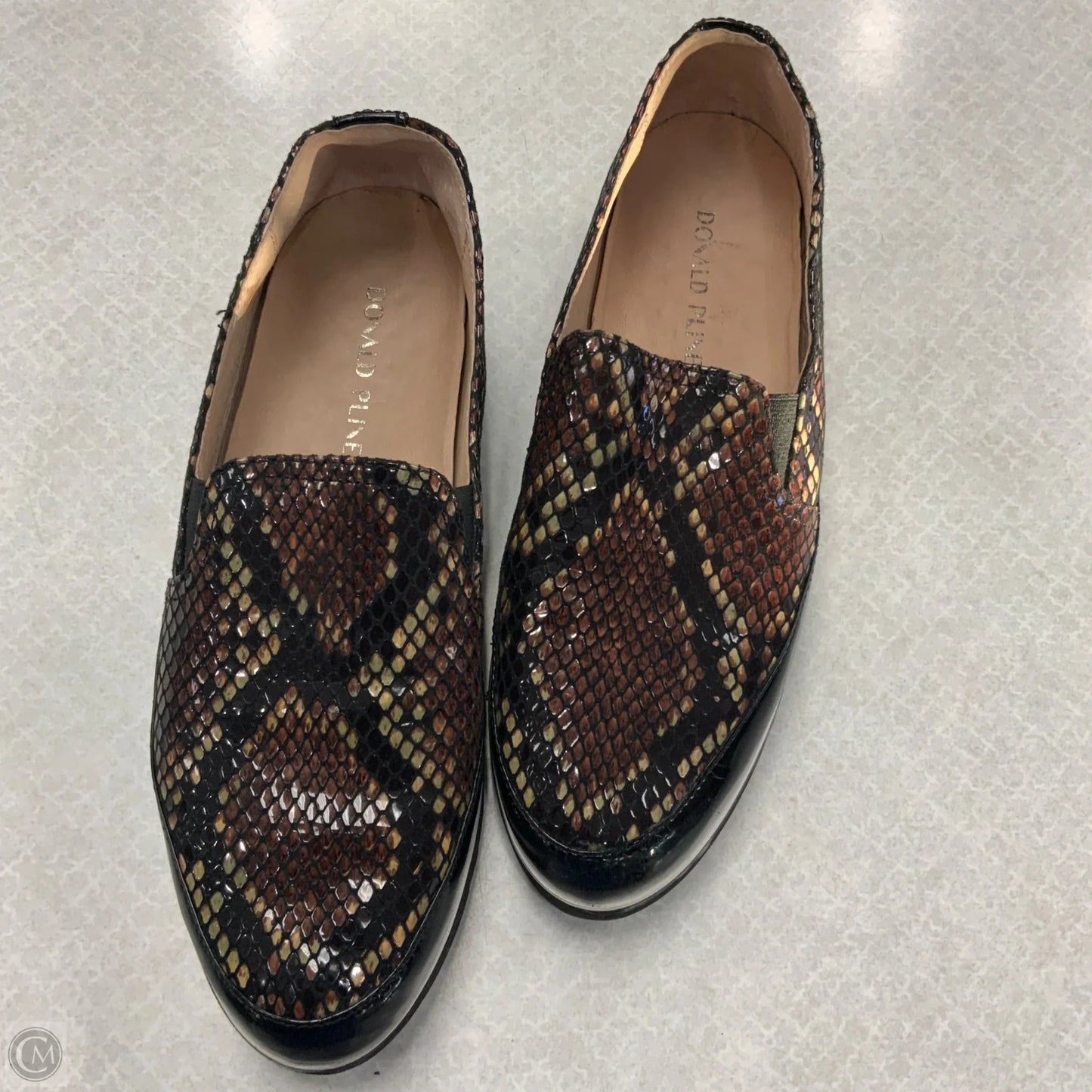 Shoes Flats By Donald Pliner In Snakeskin Print, Size: 8