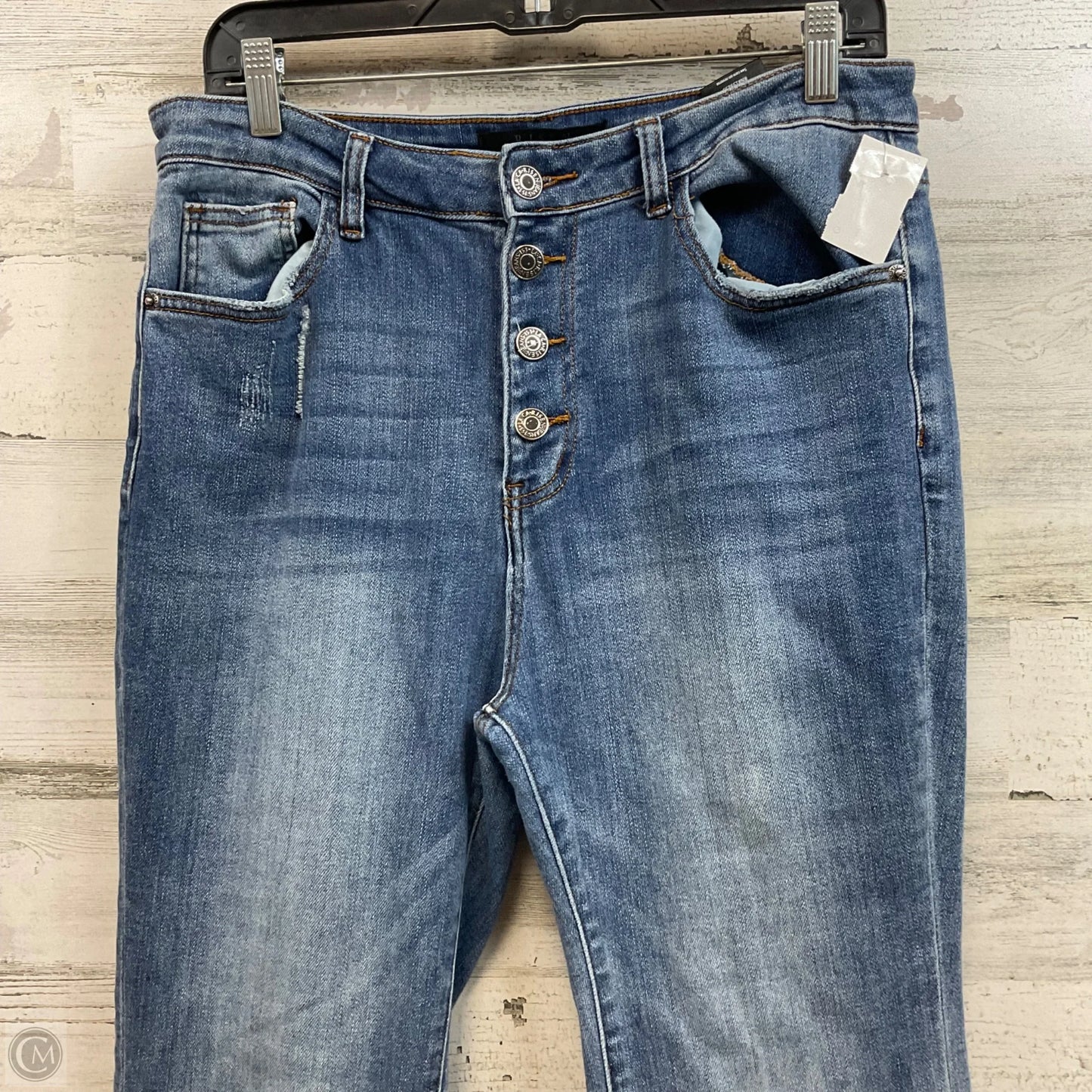 Jeans Flared By Risen In Blue Denim, Size: 12