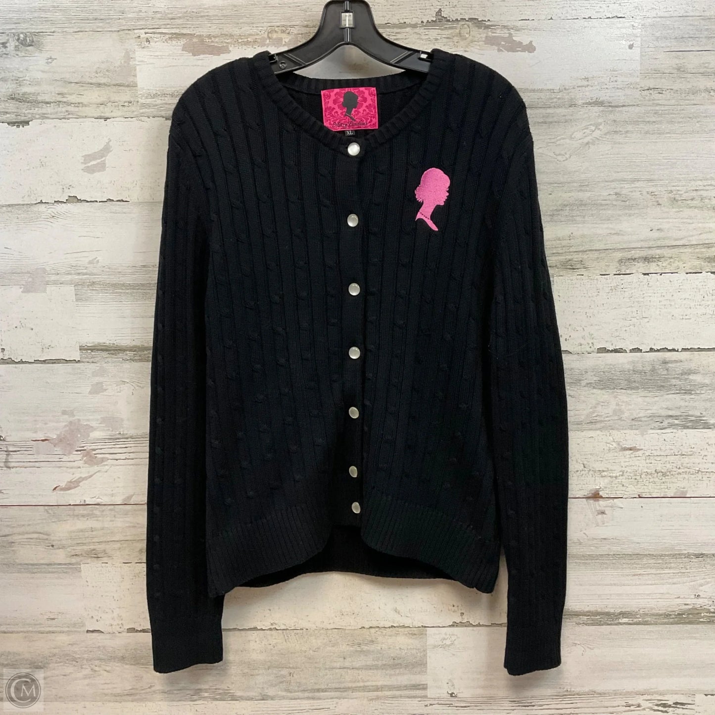 Sweater Cardigan By Mitzy London’s In Black, Size: Xl