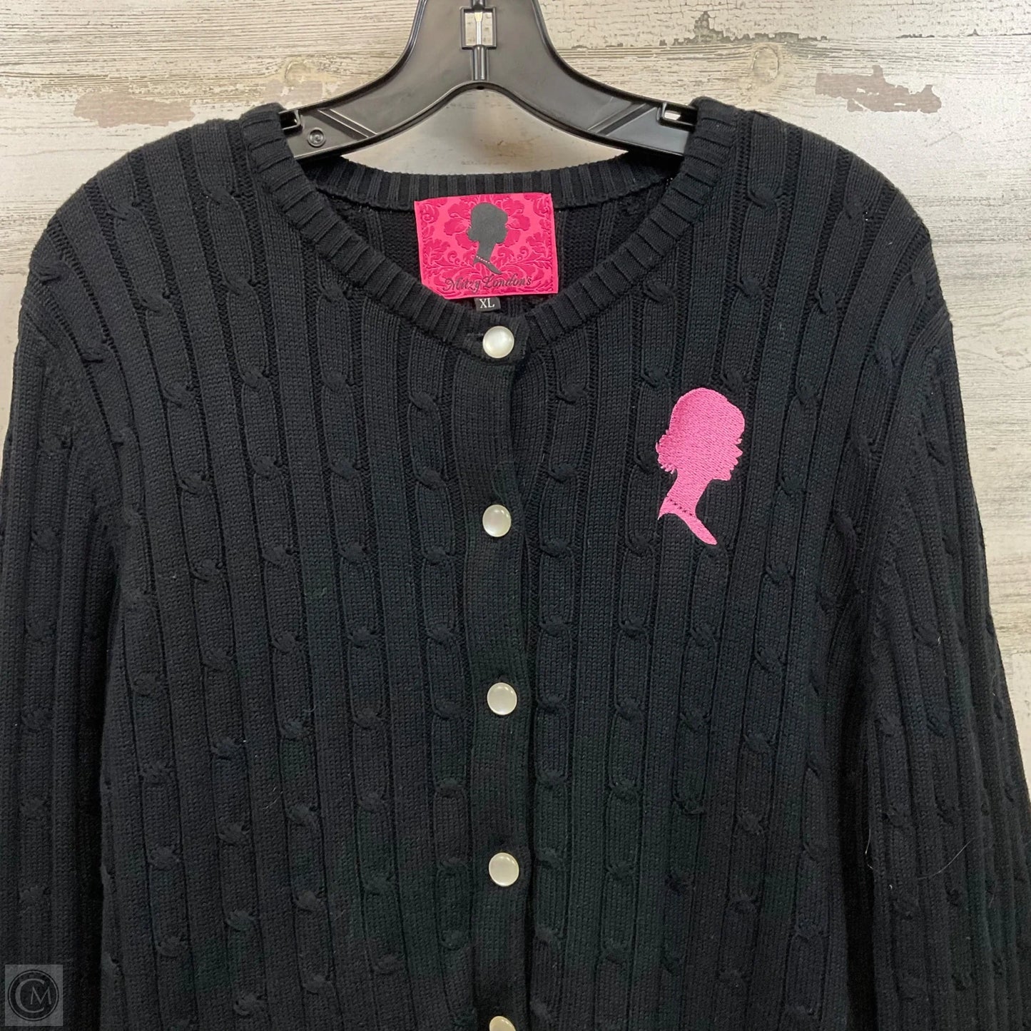 Sweater Cardigan By Mitzy London’s In Black, Size: Xl