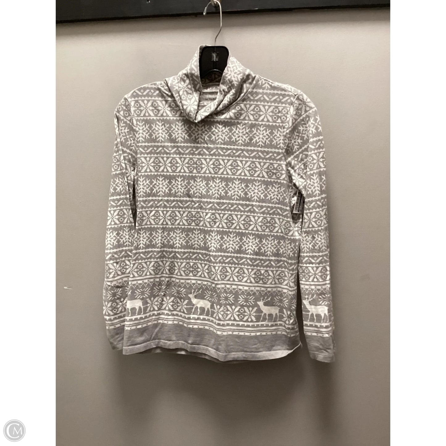 Top Long Sleeve Basic By Talbots In Grey, Size: Sp