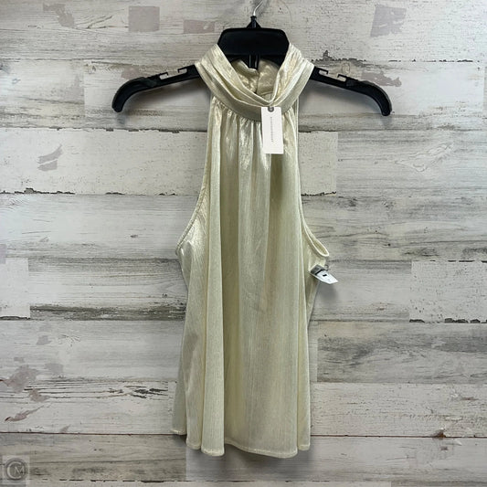 Top Sleeveless By Anthropologie In Cream, Size: M