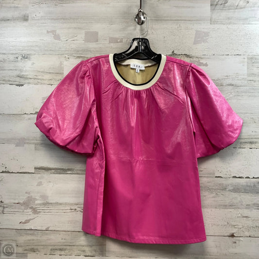 Top Short Sleeve By Thml In Pink, Size: M