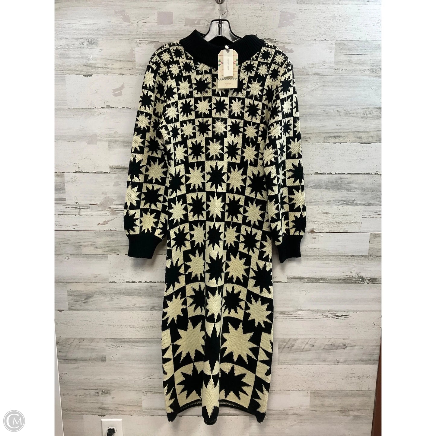 Dress Sweater By Farm Rio In Black, Size: S