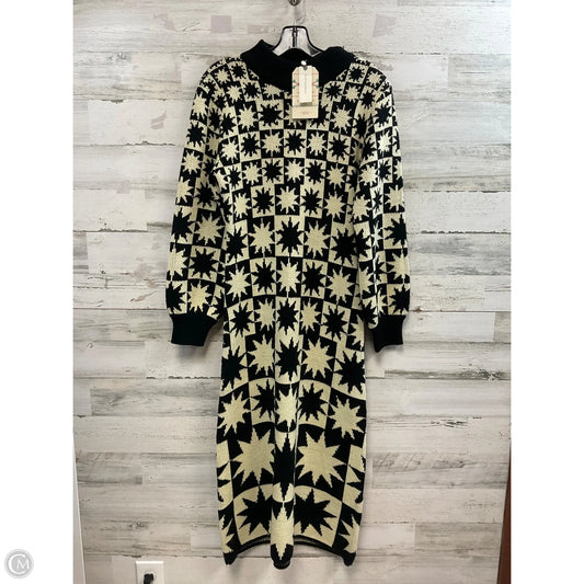 Dress Sweater By Farm Rio In Black, Size: S