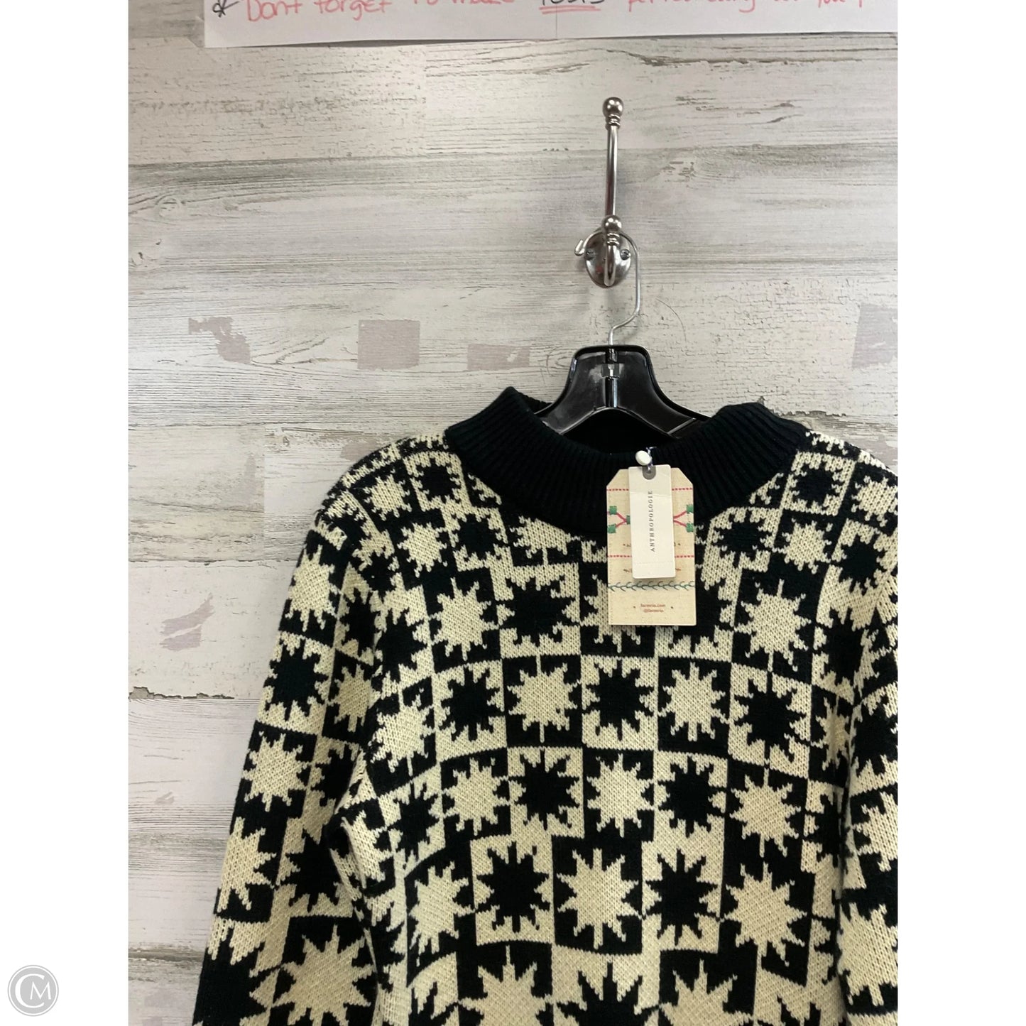 Dress Sweater By Farm Rio In Black, Size: S