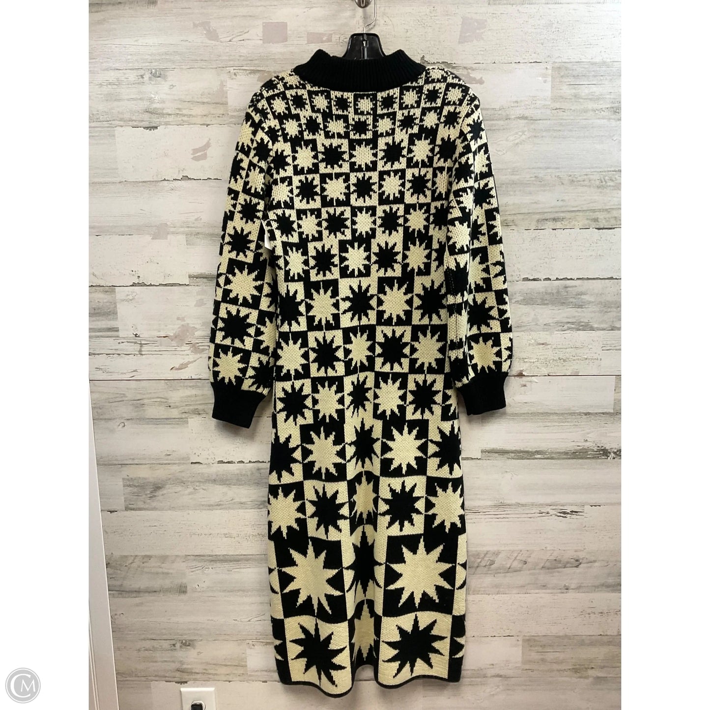 Dress Sweater By Farm Rio In Black, Size: S