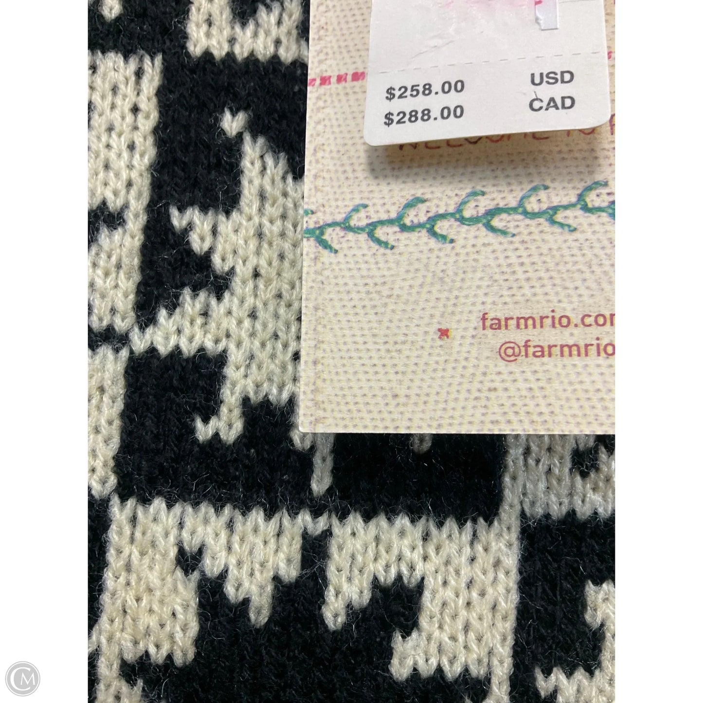 Dress Sweater By Farm Rio In Black, Size: S