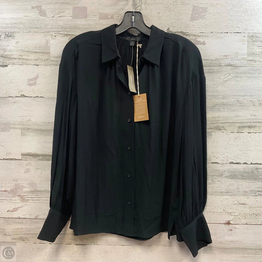 Blouse Long Sleeve By J. Crew In Black, Size: M