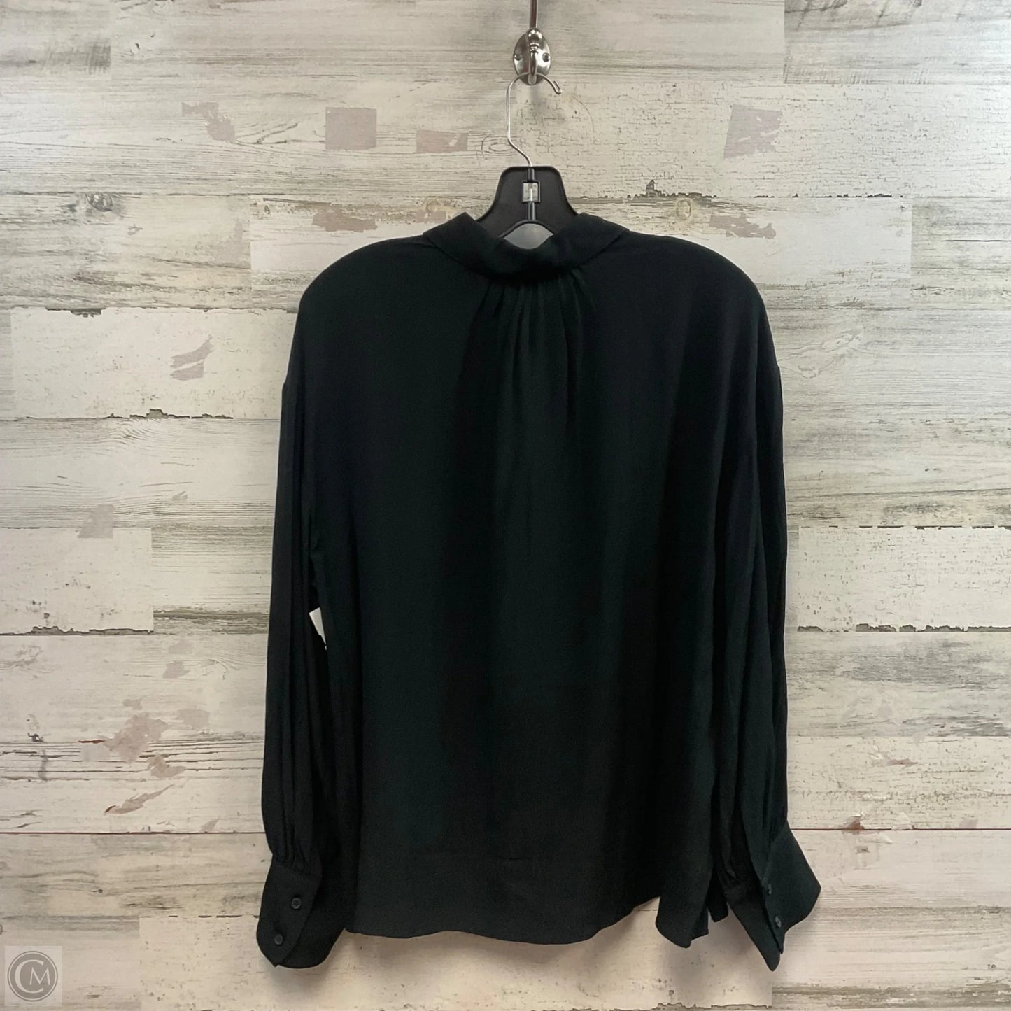 Blouse Long Sleeve By J. Crew In Black, Size: M