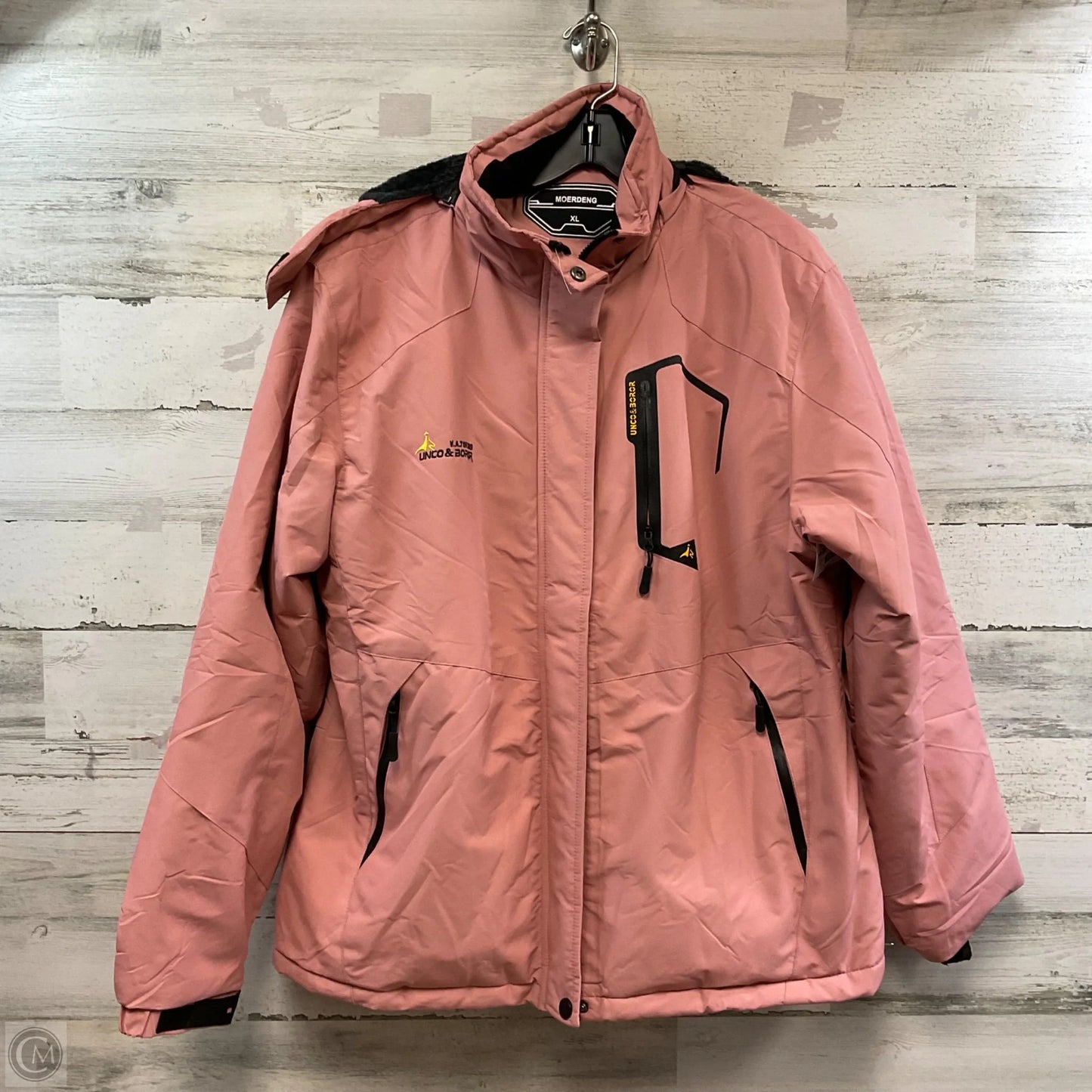 Coat Parka By MOERDENG In Pink, Size: Xl