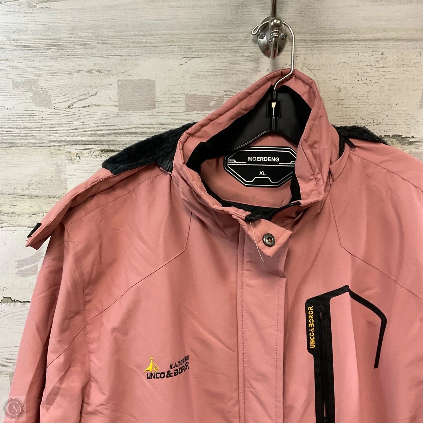 Coat Parka By MOERDENG In Pink, Size: Xl