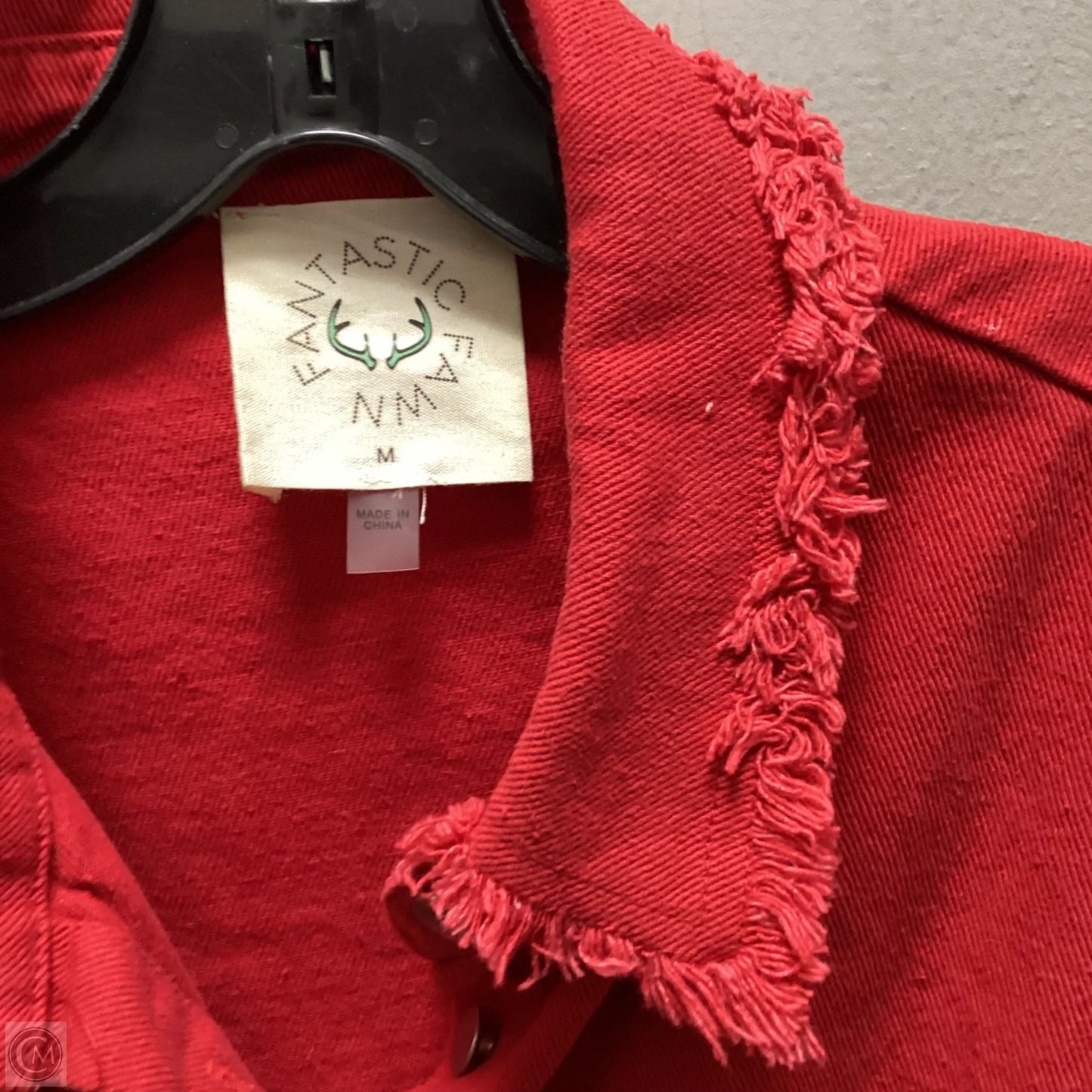 Jacket Shirt By Fantastic Fawn In Red, Size: M