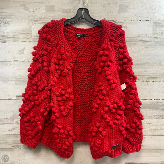 Sweater Cardigan By RACHEAL In Red, Size: M