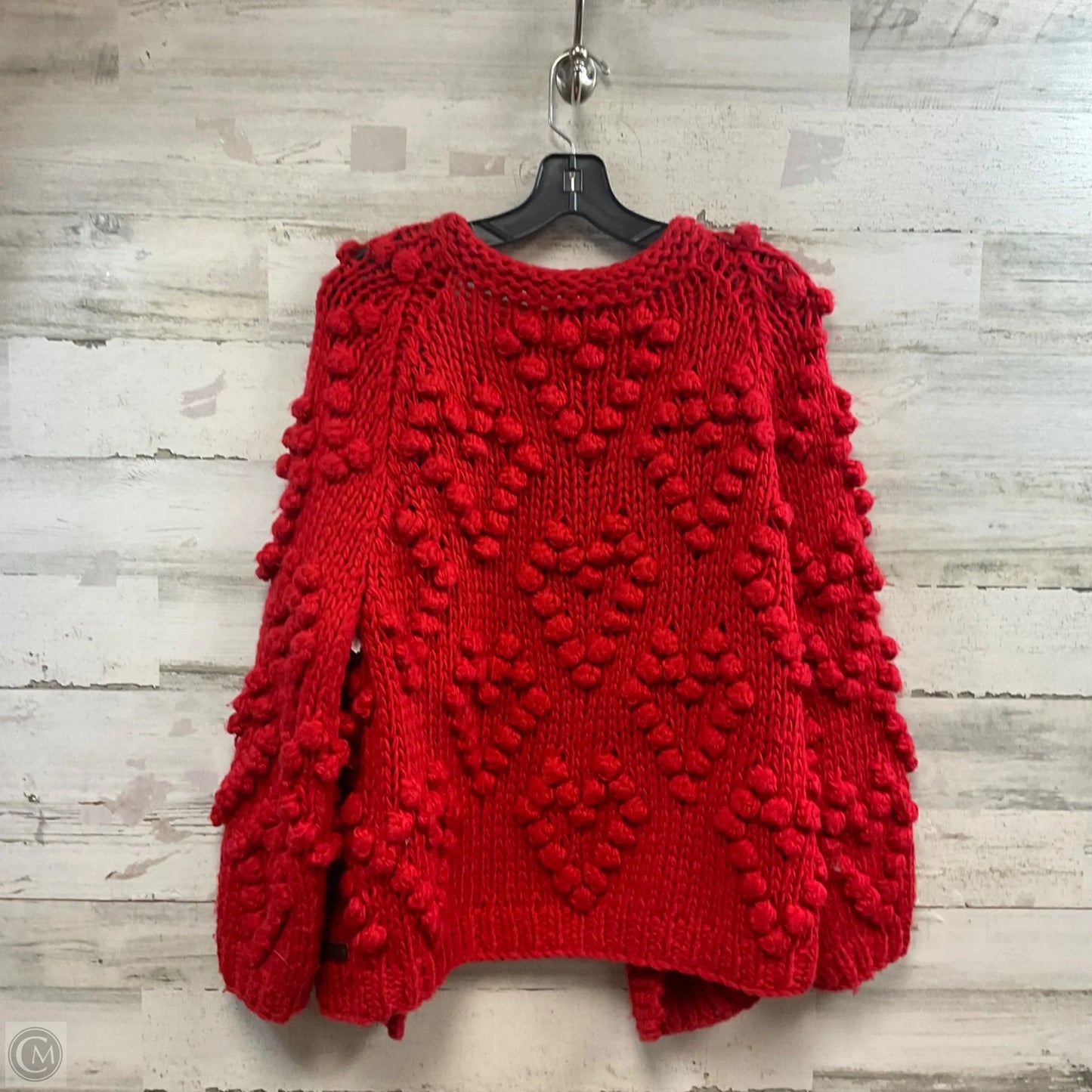 Sweater Cardigan By RACHEAL In Red, Size: M