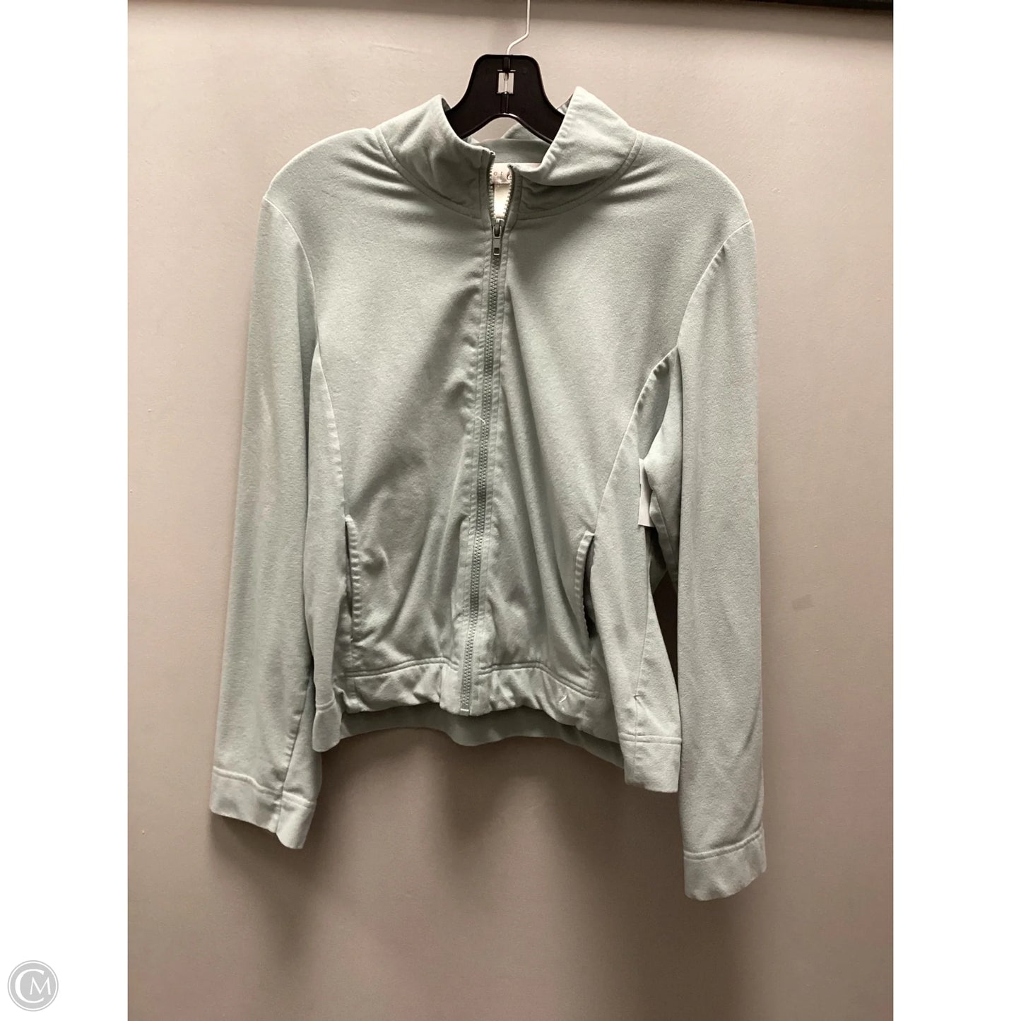 Top 2pc Long Sleeve By Inner Self In Green, Size: M