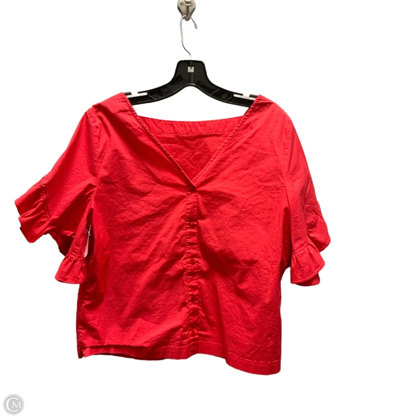 Top Short Sleeve By Laundry In Coral, Size: L