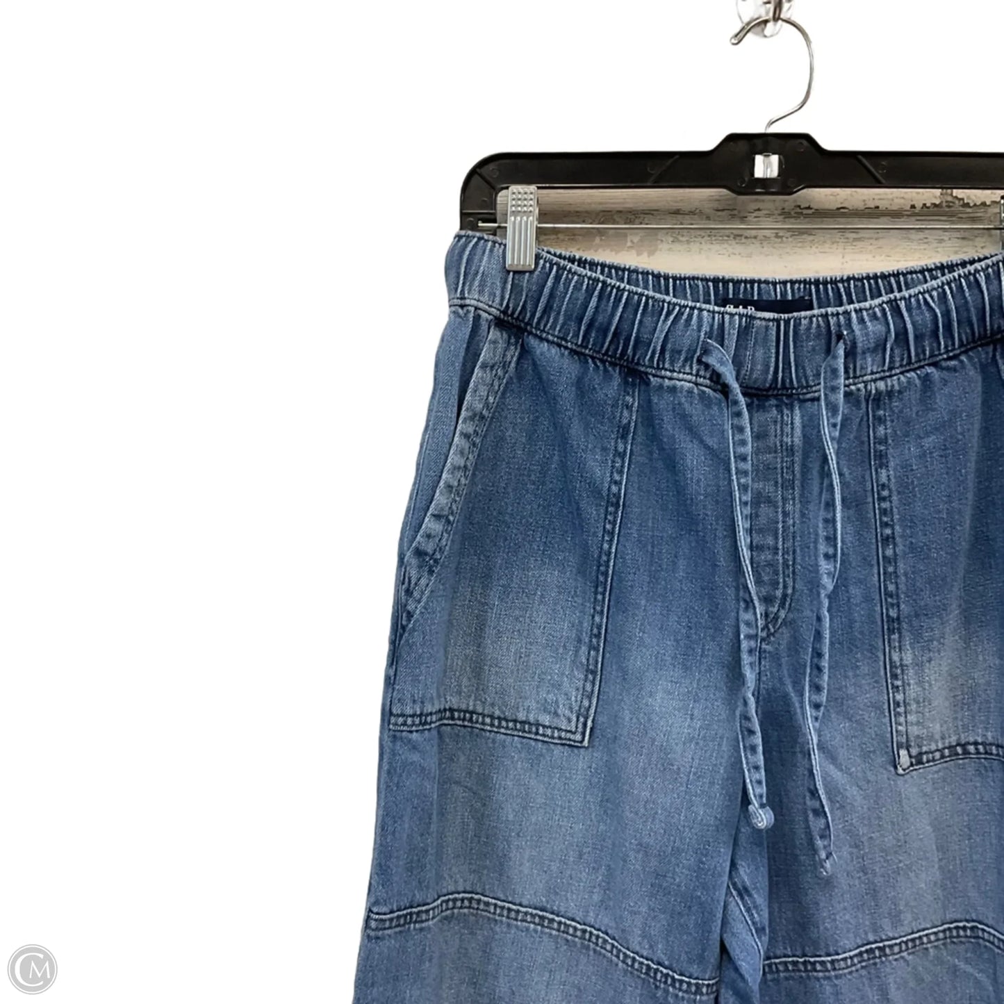 Jeans Wide Leg By Gap In Blue Denim, Size: M