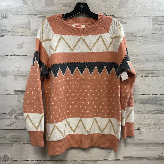 Sweater By Mazik In Peach, Size: S