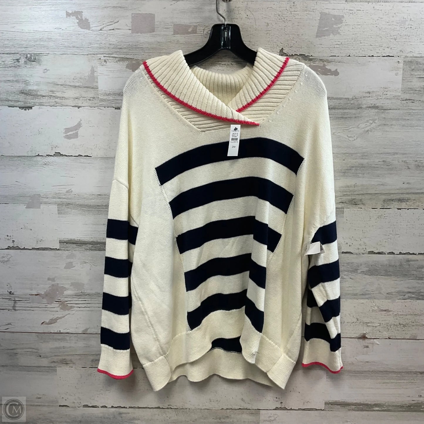 Sweater By Talbots In Cream, Size: 2x