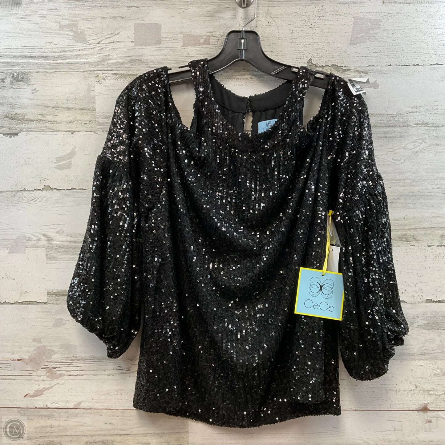 Top Sleeveless By Cece In Black, Size: 2x