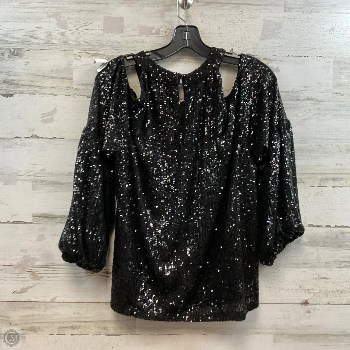 Top Sleeveless By Cece In Black, Size: 2x