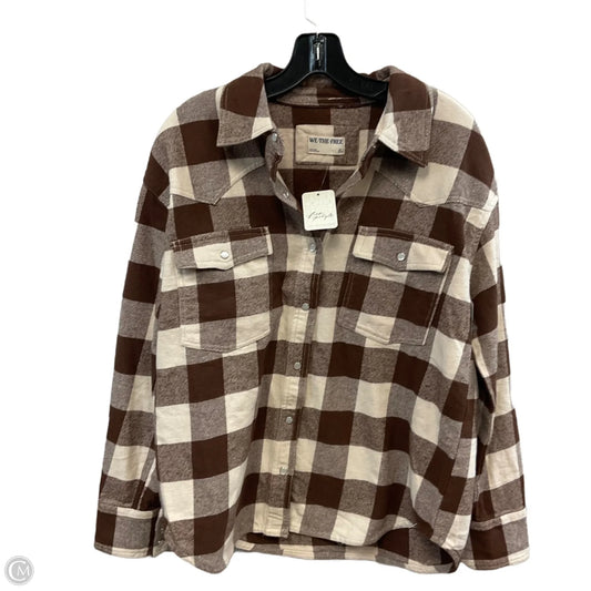 Top Long Sleeve By We The Free In Brown, Size: Xs