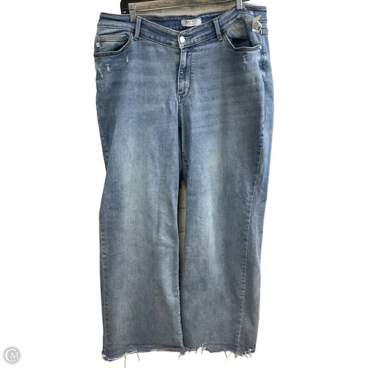 Jeans Straight By Judy Blue In Blue Denim, Size: 20