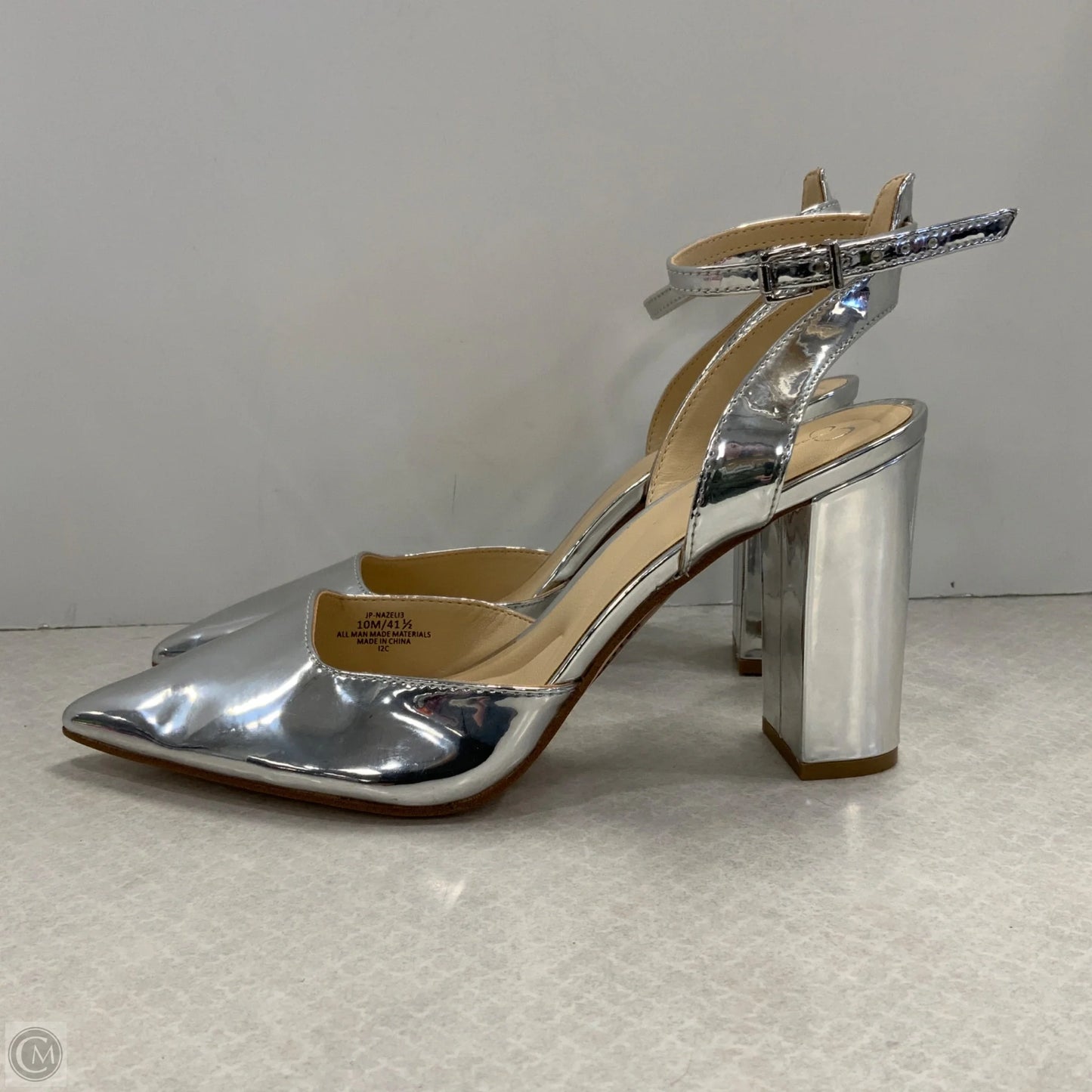 Shoes Heels Block By Jessica Simpson In Silver, Size: 10