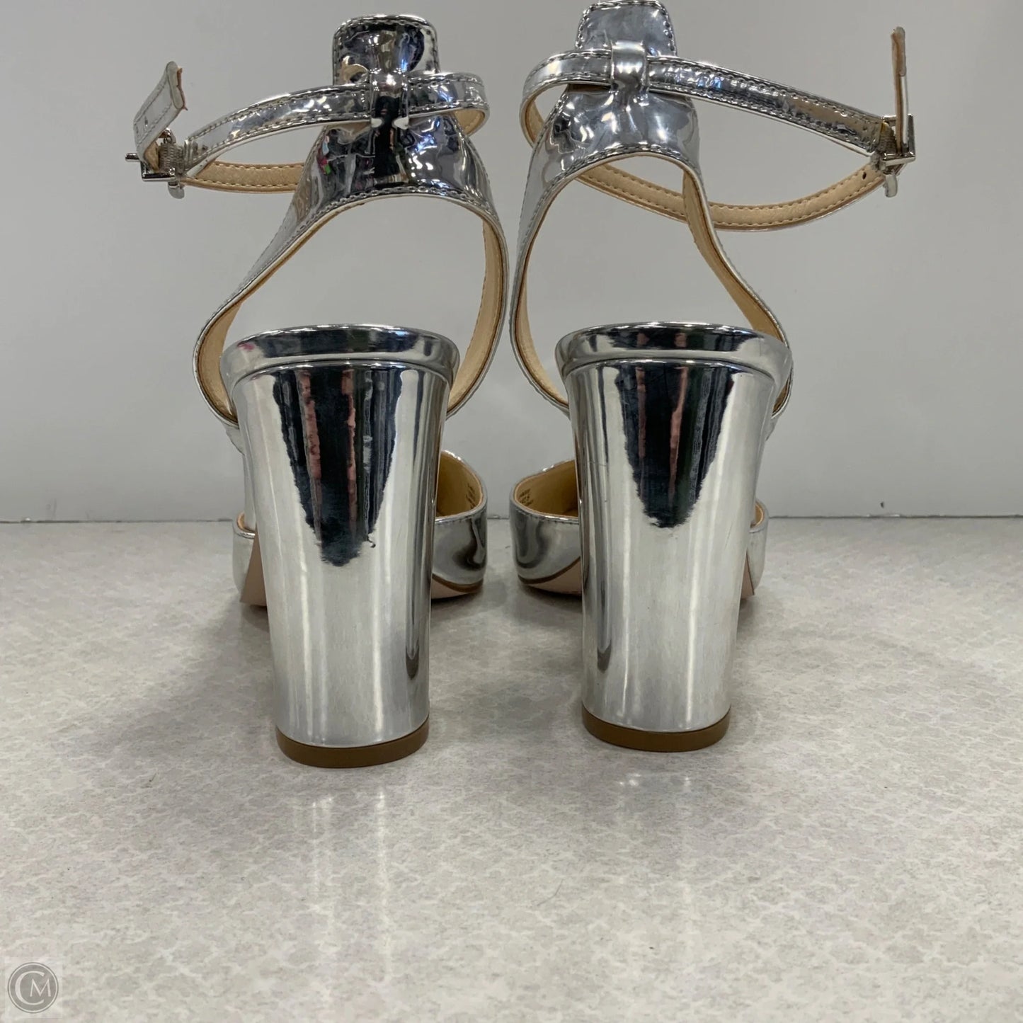 Shoes Heels Block By Jessica Simpson In Silver, Size: 10