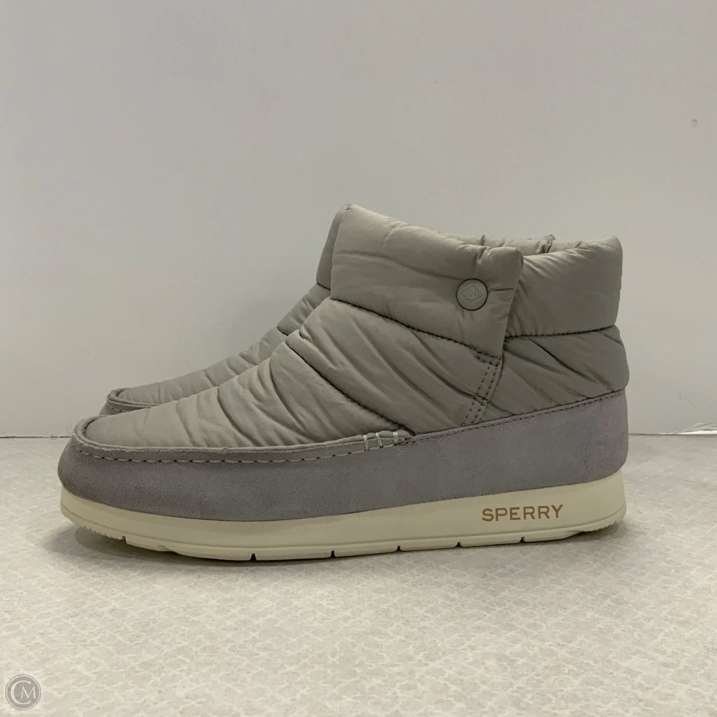 Boots Ankle Flats By Sperry In Grey, Size: 10