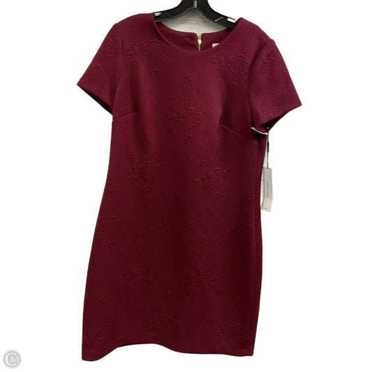 Dress Work By Calvin Klein In Maroon, Size: M