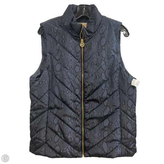 Vest Puffer & Quilted By Michael By Michael Kors In Blue, Size: L