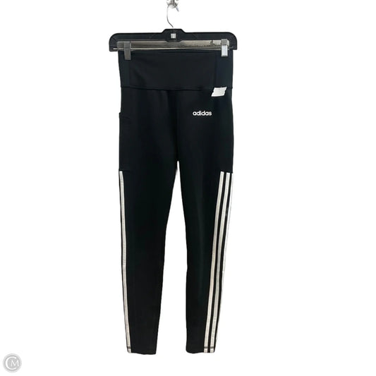 Athletic Leggings By Adidas In Black, Size: S