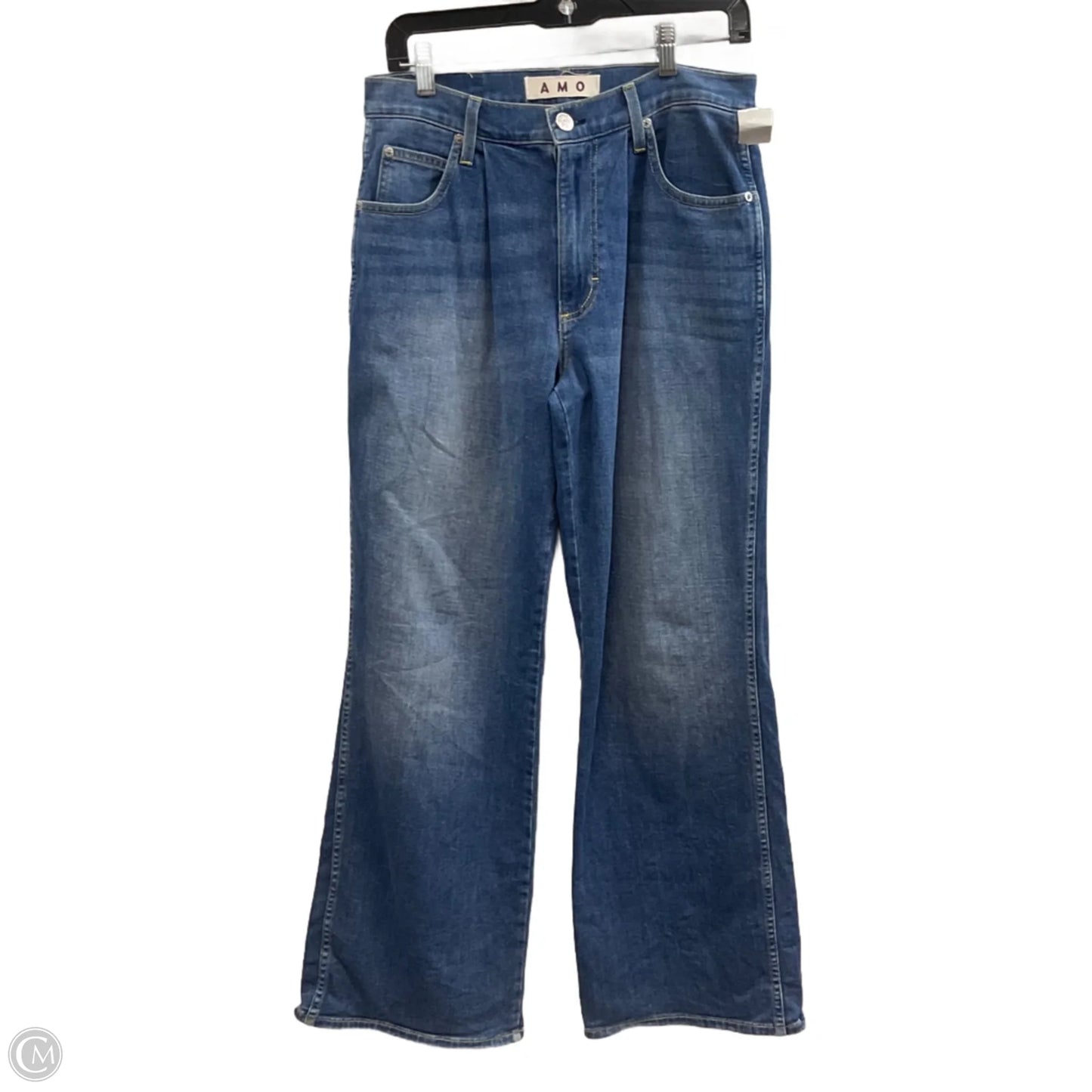 Jeans Wide Leg By AMO In Blue Denim, Size: 2