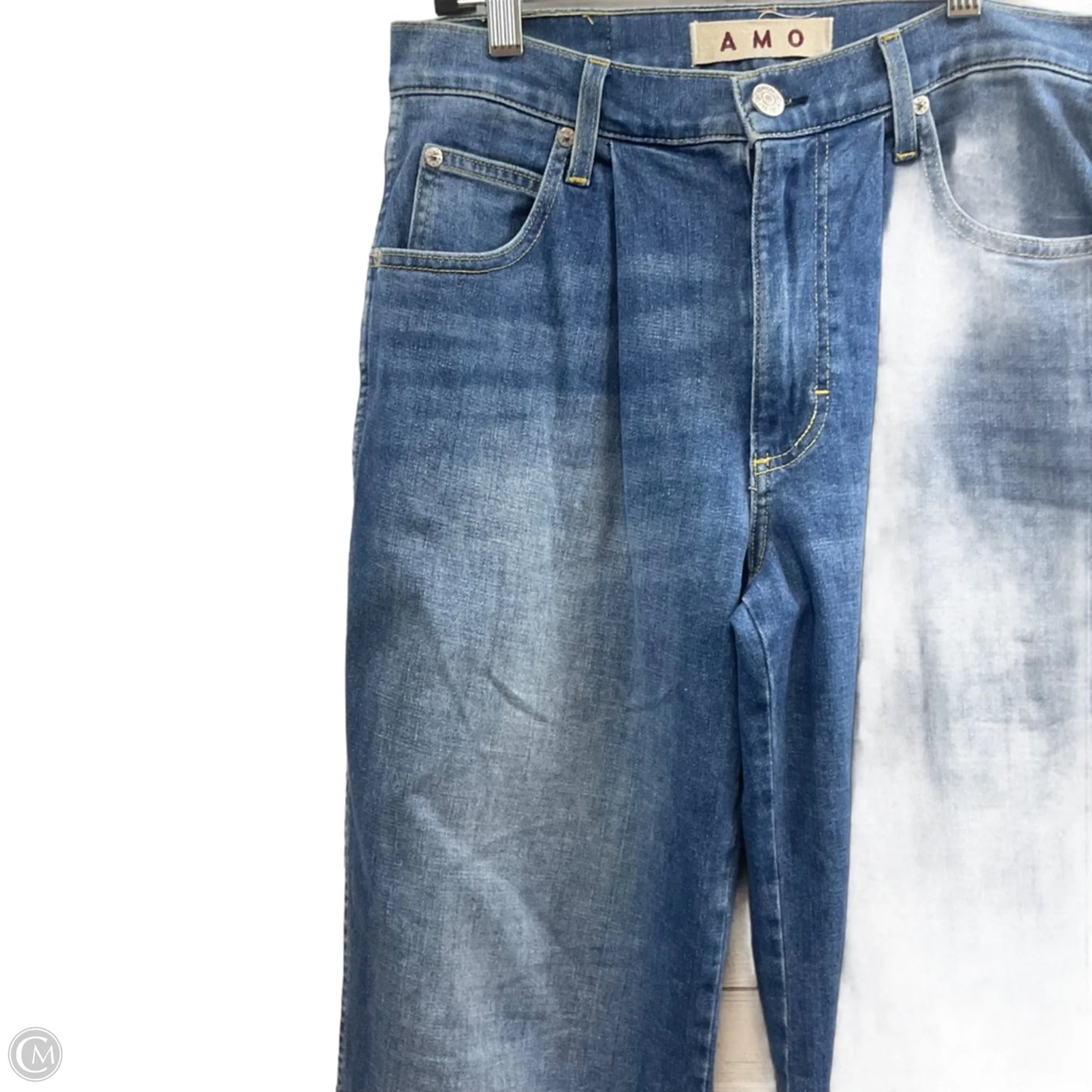 Jeans Wide Leg By AMO In Blue Denim, Size: 2