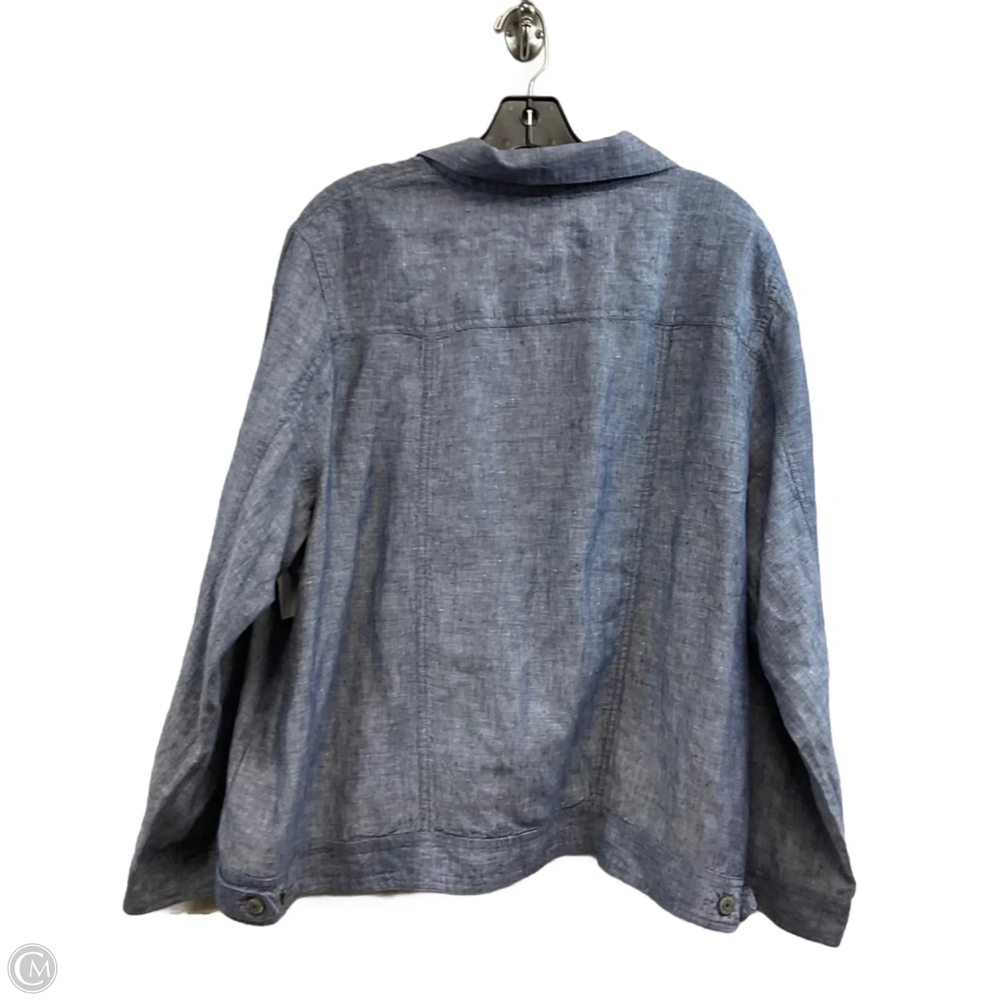 Top Long Sleeve By Jones New York In Blue, Size: 2x