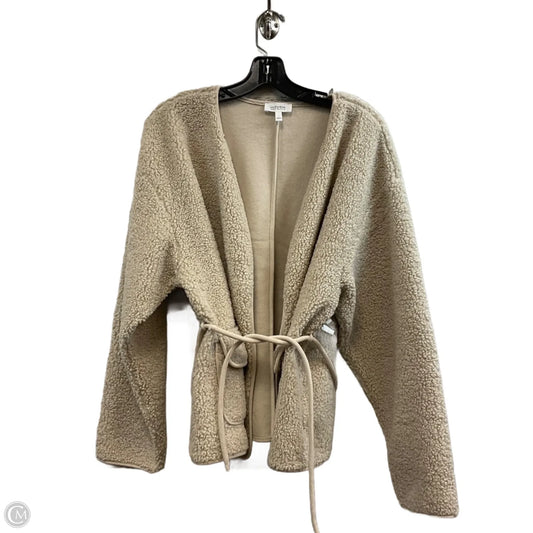 Jacket Fleece By Haven In Brown, Size: L