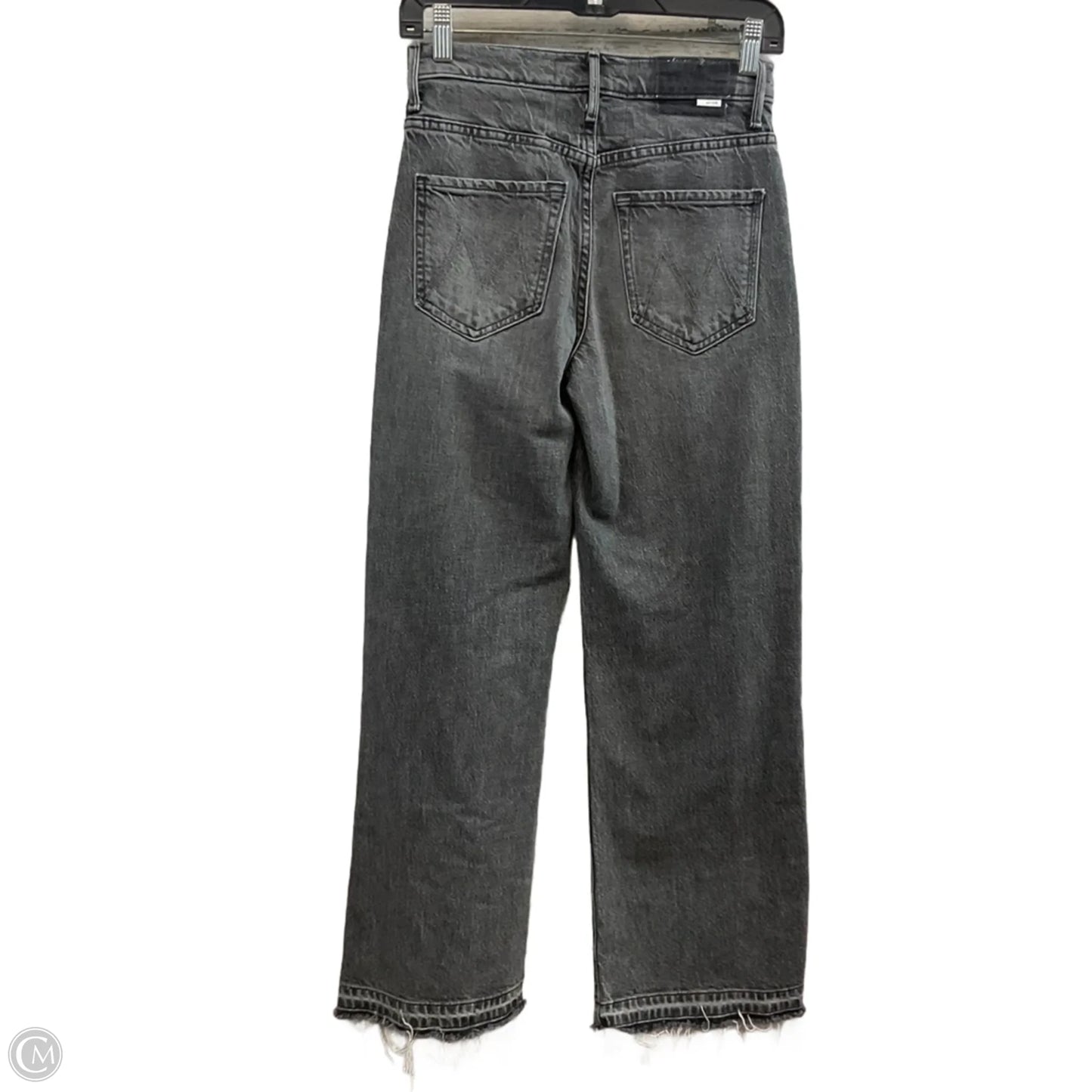Jeans Wide Leg By Mother In Black Denim, Size: 0
