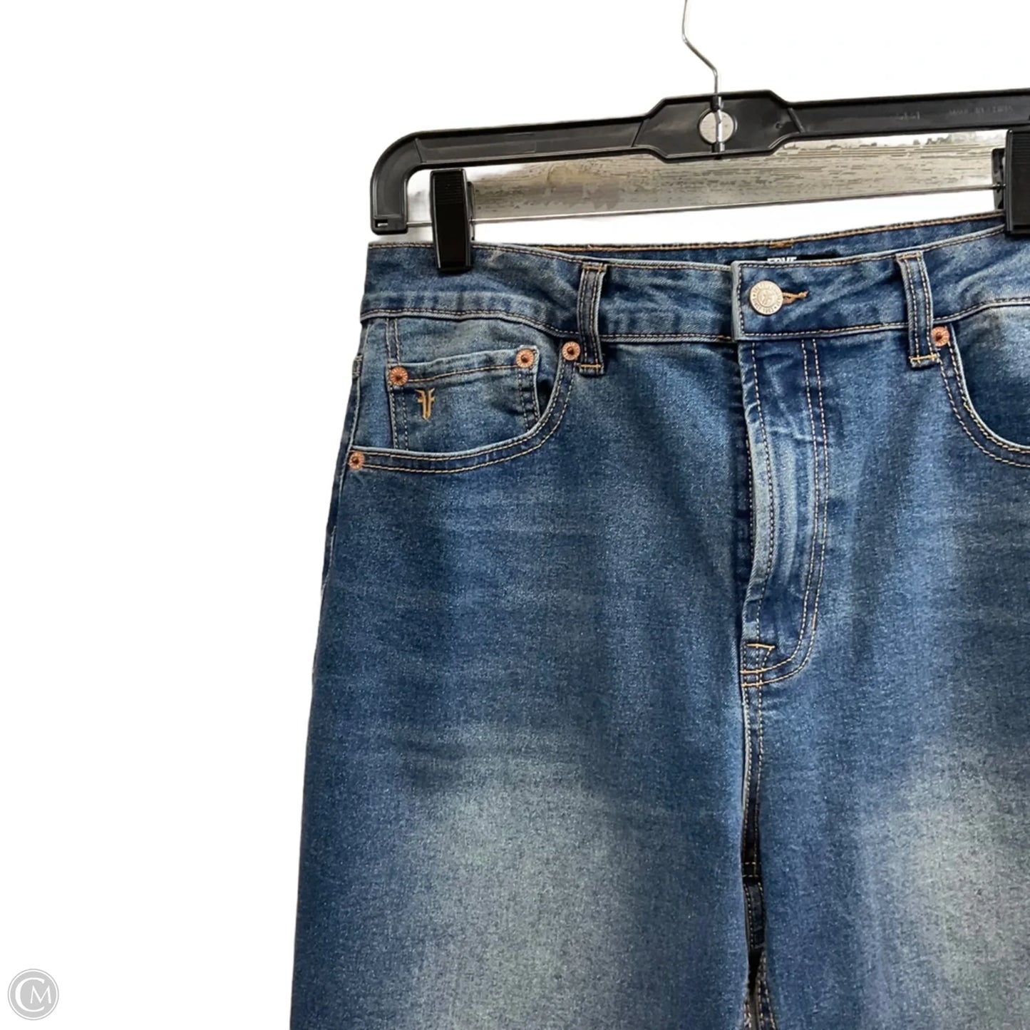 Jeans Cropped By Frye In Blue Denim, Size: 8