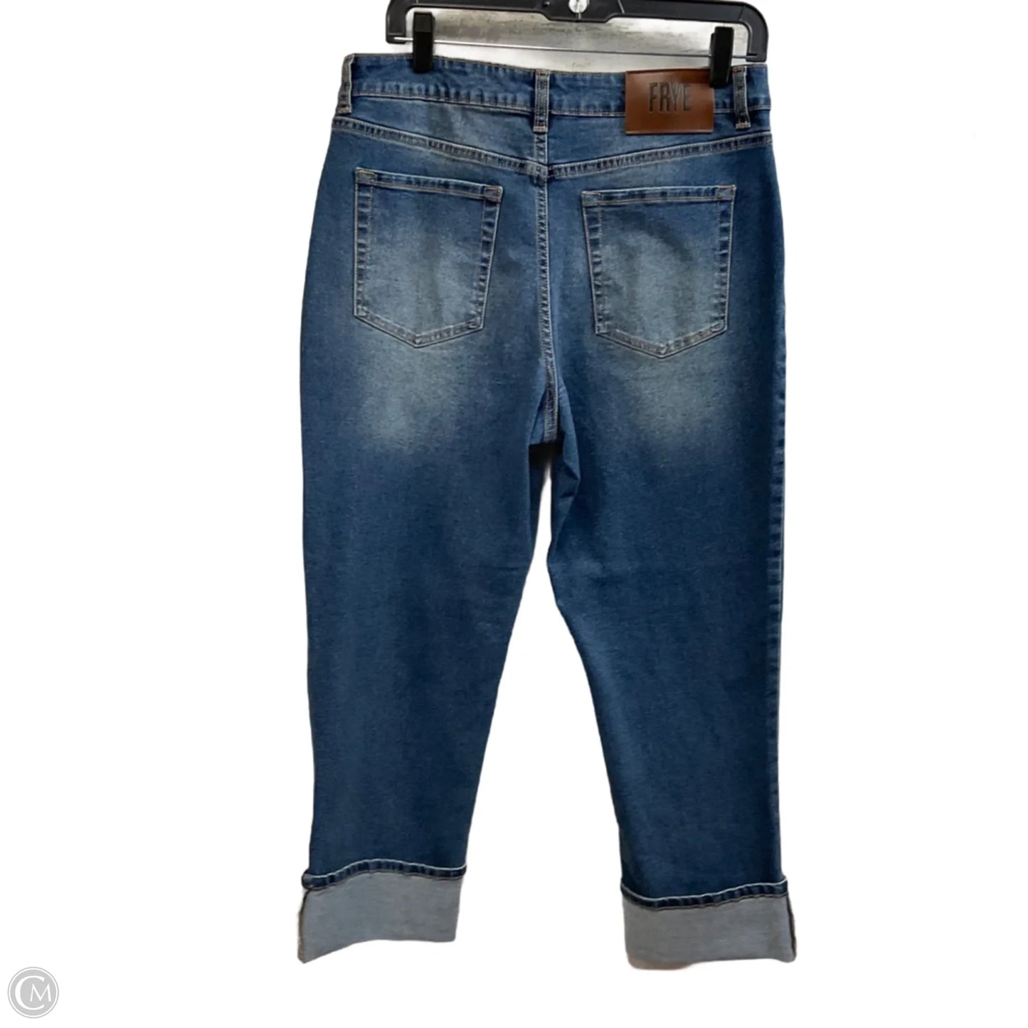 Jeans Cropped By Frye In Blue Denim, Size: 8